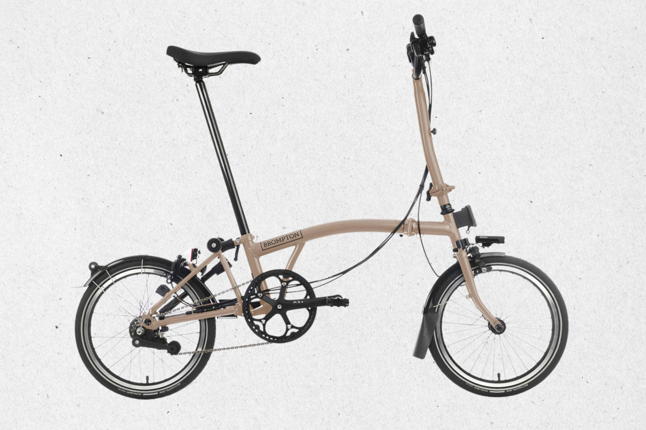 Vélo Pliant Brompton C Line Explore – Dune Sand, 6 Vitesses, 2024